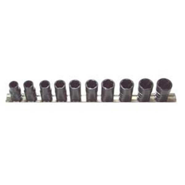 House 10 Piece .5 in. Drive Metric Turbo Socket Set HO2571431